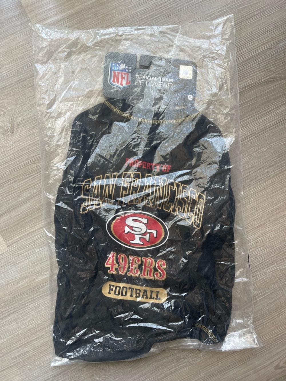 I NWT San Francisco 49ers Black NFL Pet Shirt